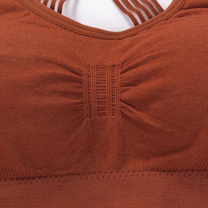 Új jóga sportmelltartó nőknek Ütésálló Cross Sexy Back Sportmelltartók Légáteresztő Athletic Fitness Futó tornatermi mellény Top Push Up