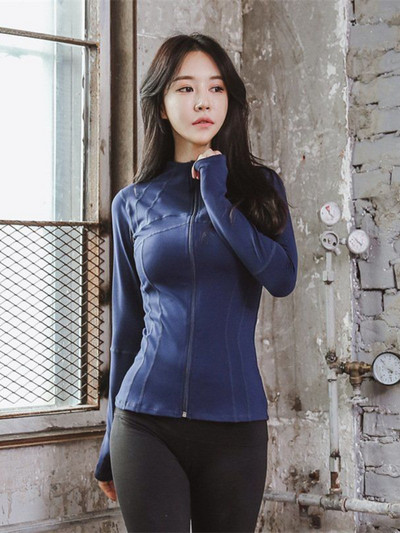 Vasaros ploni jogos drabužiai, moteriški bėgimo sportiniai drabužiai, viršutiniai megztiniai su užtrauktuku treniruotėms, kūno rengybos drabužiai, kardiganas, plonas, aptemptas striukė