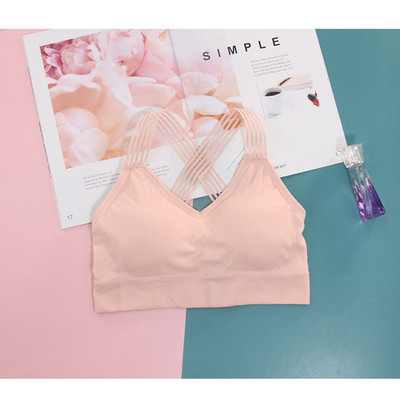 Дамски спортен сутиен за йога Дамски удароустойчив секси гръб Спортни сутиени Дишащи атлетични фитнес бягане Фитнес жилетка Топове Спортни сутиени