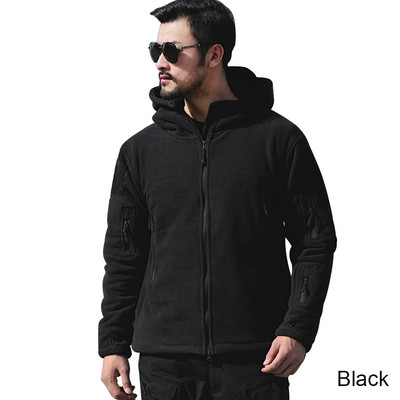 Vyriškos JAV karinės žiemos terminės vilnos taktinė striukė lauke Sportinė striukė su gobtuvu karinė Softshell žygių medžioklės armijos striukės