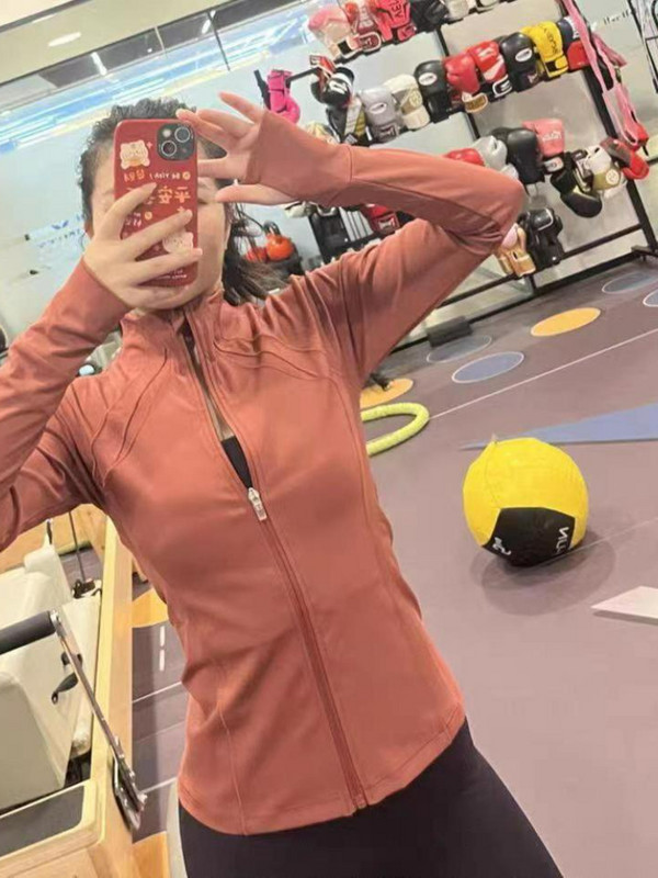 Hoip Jeeky pavasario nauji jogos drabužiai Moteriška striukė Stovi apykaklė Užtrauktukas Sportinis Lieknėjimas Greitai džiūstantys Slim Fitness Drabužiai Taip