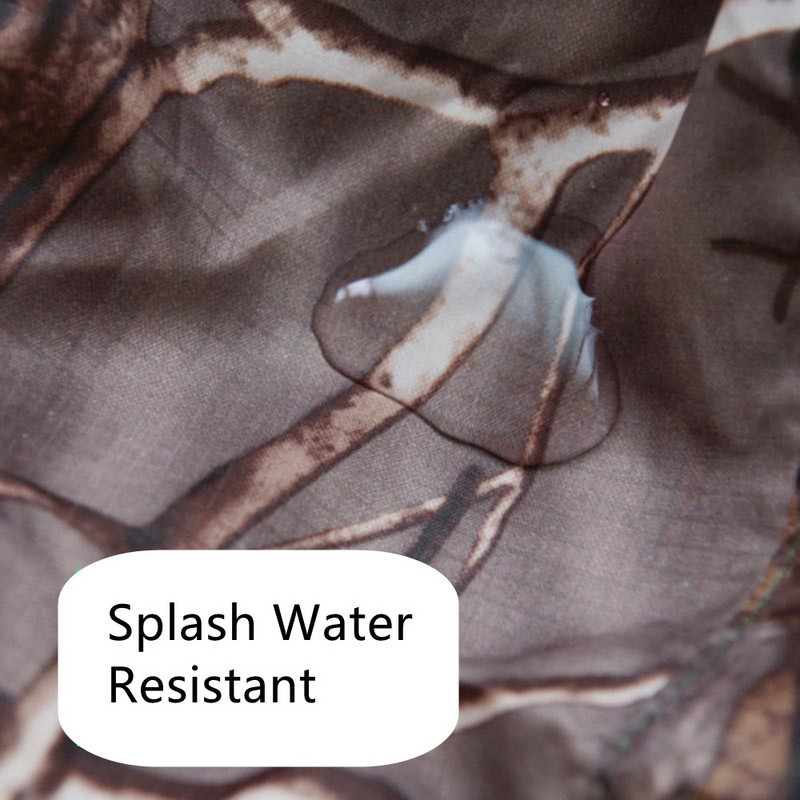 Vasaros itin plonos odos striukė su gobtuvu, apsauganti nuo UV spindulių, kvėpuojanti laipiojimo stovyklavimo striukė su lapais Bionic Camo medžioklės marškinėliai