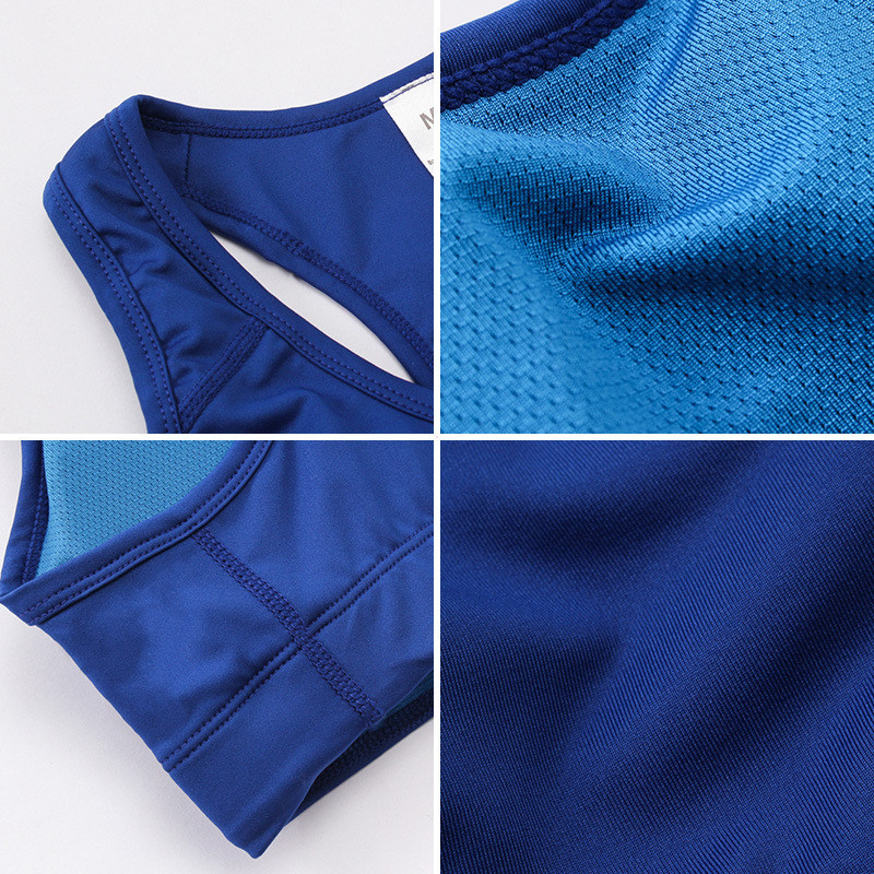 Põrutuskindel naiste spordirinnahoidja, kogutud ilma terasrõngata jooga jooksuvest hingav kiiresti kuivav sportlik spordirõivaste kohandatud logo