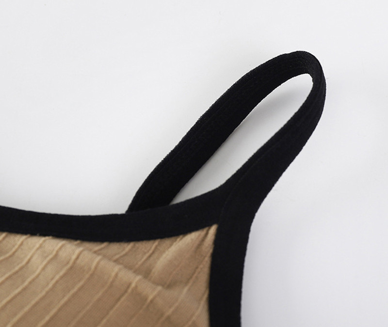 Modes, melna siksniņa, meitenes sporta krūšturis mīksta veste savākta skaistule pusaudžu apakšveļa krūškurvja spilventiņu var izjaukt sporta krūšturi