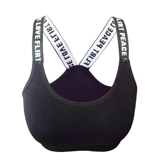 Sieviešu sporta krūšturis sporta zāle fitnesa topi Push Up fitnesa krūšturis jogas krūšturis sporta apakšveļa skriešanai melni balti burti bezšuvju apakšveļa