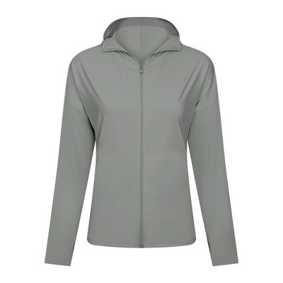 Ανοιξιάτικο μπουφάν LuluWomen's Breathable Quick Dry Yoga Gym Fitness Sport Top Outdoor ορειβατικό παλτό αντηλιακής προστασίας