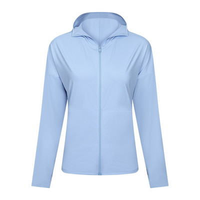 Ανοιξιάτικο μπουφάν LuluWomen's Breathable Quick Dry Yoga Gym Fitness Sport Top Outdoor ορειβατικό παλτό αντηλιακής προστασίας