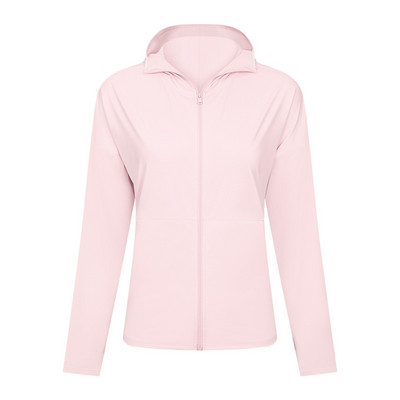Ανοιξιάτικο μπουφάν LuluWomen's Breathable Quick Dry Yoga Gym Fitness Sport Top Outdoor ορειβατικό παλτό αντηλιακής προστασίας