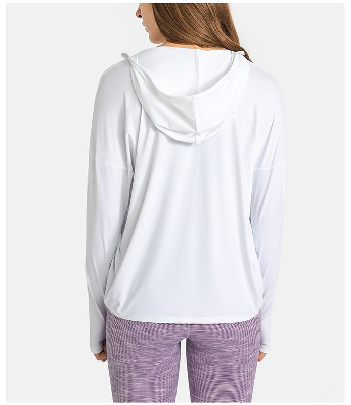 Ανοιξιάτικο μπουφάν LuluWomen's Breathable Quick Dry Yoga Gym Fitness Sport Top Outdoor ορειβατικό παλτό αντηλιακής προστασίας