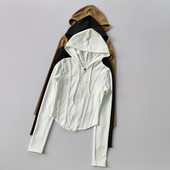 Sieviešu skriešanas jakas ar kapuci Riteņbraukšanas mētelis Joga Apģērbs Skriešanas krekls Zeķubikses Plānas āra sporta Apģērbs Sporta apģērbs