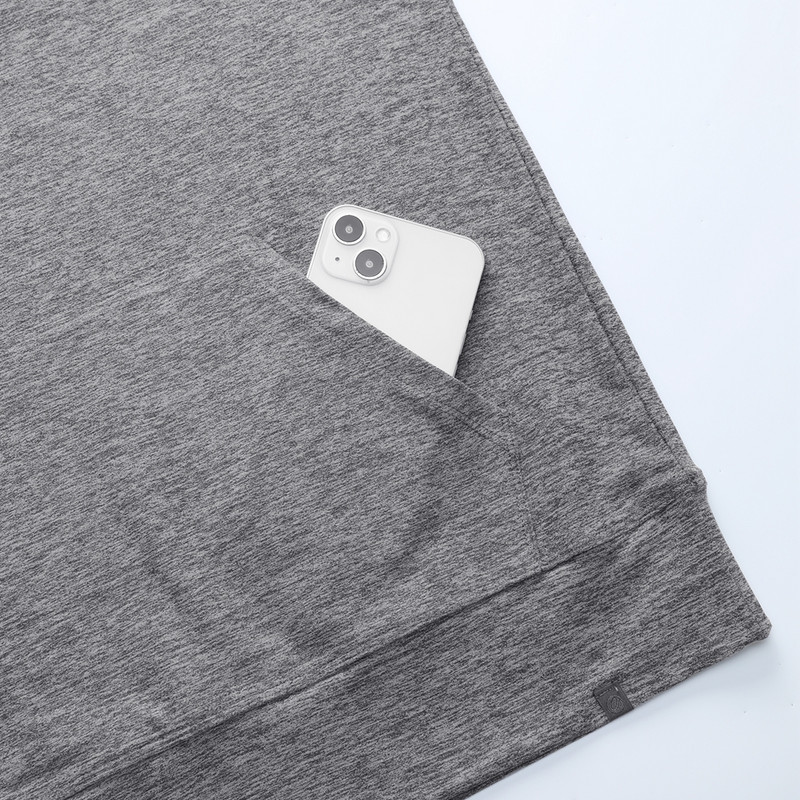 SYROKAN Sieviešu kapuces ar garām piedurknēm krekli skriešanas treniņiem, džemperi ar kabatu ikdienas brīvlaika kapuci rudens pavasaris