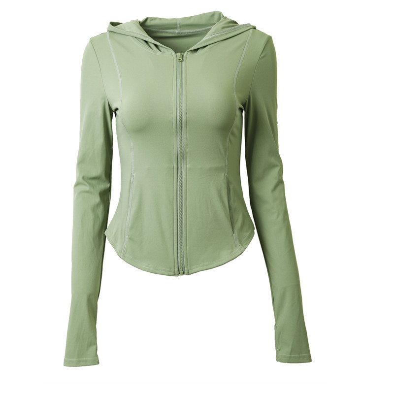 Rudeninės sportinės palaidinės su gobtuvu, moteriškos kvėpuojančios treniruotės striukė Bėgimo fitneso sportinis kostiumas Aptemptas treniruočių megztinis ilgomis rankovėmis