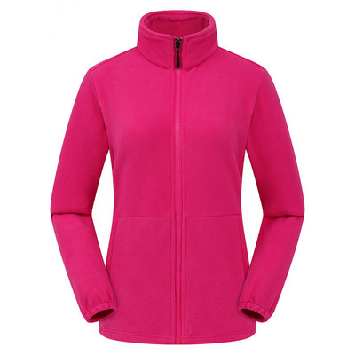 Winter New Sports Women`s Zipper Cardigan Sweatershirt Warm Coral Jacket Ladies Outdoor Running Style Polar Fleece Coat Clothes