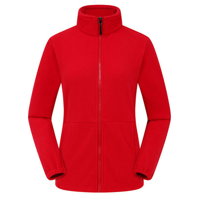 Talvine uus sport naiste lukuga kardigan kampsun, soe koralljope naistele õues jooksmise stiil polaarfliisist mantel riided