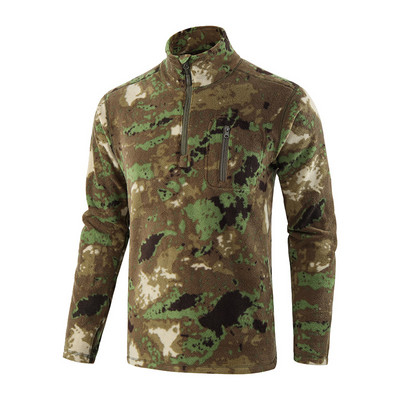 Men`s Outdoor Hiking Warm Fleece Jacket Liner Army Fans Military Training Tactical Jackets Autumn Winter Windproof Pullover Tops