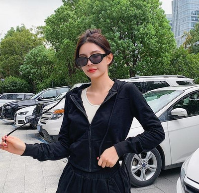 Őszi húzózsinóros edzés Sportkabát kültéri női cipzáras fitnesz dzseki edzőterem osztott szegélyű edzés kapucnis vékony jóga felsők