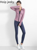 Hoip Jeeky 2022 Nieuwe Mode Herfst En Winter Vrouwen Rits Lange Mouwen Sneldrogende Running Gym Outdoor Top Sportkleding Jackets