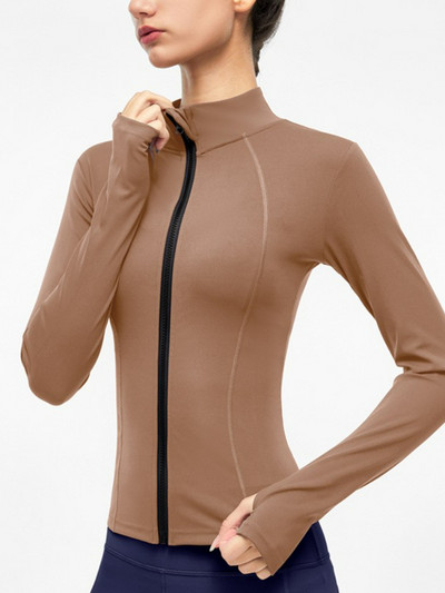 Hoip Jeeky 2022 Nieuwe Mode Herfst En Winter Vrouwen Rits Lange Mouwen Sneldrogende Running Gym Outdoor Top Sportkleding Jackets