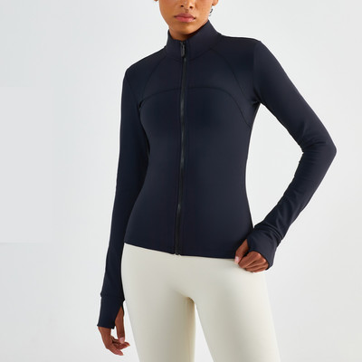 Νέο αθλητικό πουκάμισο ζεστό Shell Plus Fleece Casual Jacket Γυμναστική Ρούχα Γιόγκα Κορυφαίο μπουφάν γυμναστικής Αντιολισθητικό φερμουάρ Ζεστό και άνετο