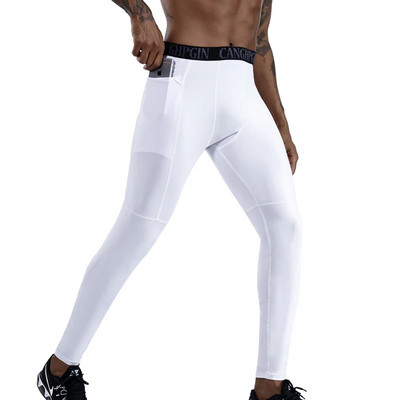 Vyriškos kompresinės kelnės Greitai išdžiūva bėgimo pėdkelnės Fitnesas Sportinis bėgimo kelnės Treniruotės Vyriškos Sportinės Gym Antblauzdžiai Bėgimo kelnės Vyrai