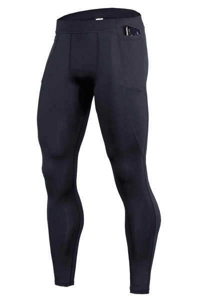 Мъжки компресионни панталони Бързосъхнещи чорапогащи за бягане Фитнес спортни панталони за джогинг Тренировъчни мъжки спортни фитнес клинове за бягане Мъжки панталони