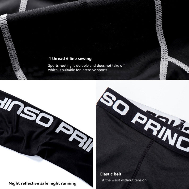 Vyriškos aptemptos treniruoklių salės kompresinės kelnės Greitai išdžiūva sportinė apranga bėgimo pėdkelnės Vyriškos antblauzdžiai Fitneso treniruotės Seksualūs sportiniai treniruoklių antblauzdžiai