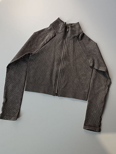 Hoip Jeeky Yoga Wear Αθλητικά Μακρυμάνικα Γυναικεία Ρούχα Γυμναστικής Φθινοπωρινής Χειμερινή Ζακέτα με διπλό φερμουάρ, σφιχτά ελαστικά μπουφάν