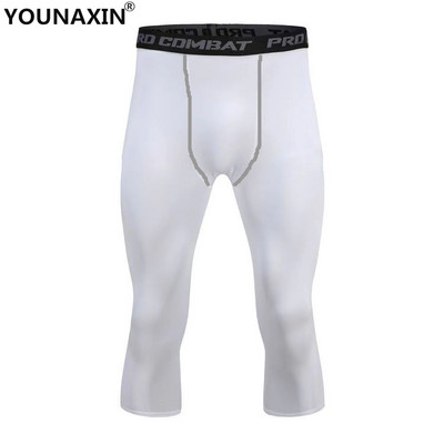 Vyriški bėgimo trumpi šortai Sportiniai 3/4 apkarpyti kelnaitės Antblauzdžiai Sporto salė Krepšinis Fitnesas Pratimai Dviračių kelnės Ilgos Joninės kelnės