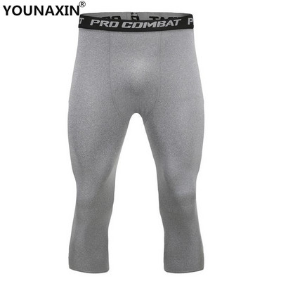 Vyriški bėgimo trumpi šortai Sportiniai 3/4 apkarpyti kelnaitės Antblauzdžiai Sporto salė Krepšinis Fitnesas Pratimai Dviračių kelnės Ilgos Joninės kelnės