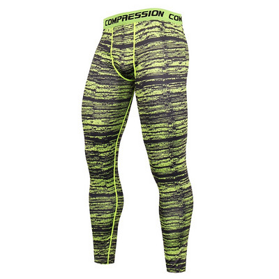 Hulahopke Running Man Fitness Kompresijske muške tajice za trčanje Brzosušeći rashguard Elastični print Sport Muškarci Odjeća za teretanu Vježbanje