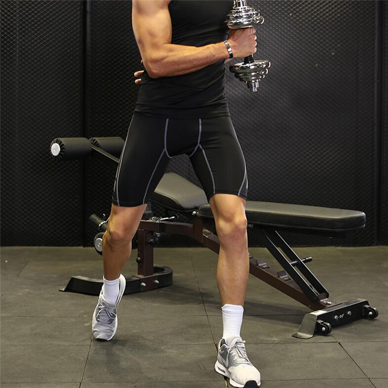 Vyriškos trumpos trumpos bėgimo pėdkelnės Vyriškos Greitai Dry Gym Fitneso Antblauzdžiai Bėgimo šortai Vyriški apatiniai Sportiniai šortai