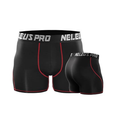 Férfi rövidnadrág futóharisnya Kompresszált fehérnemű Sportos testépítő melegítőnadrág Fitness nadrágok Gyorsan száradó boksz mezek kocogó