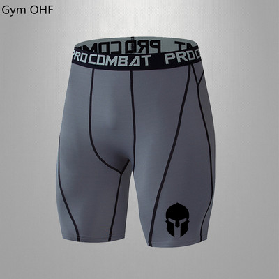 Antblauzdžiai Vyriški Spartan Print Bėgimo pėdkelnės Vyriški Sportiniai Šortai Antblauzdžiai Kompresinės Vyriškos kelnės Sporto salė Fitnesas Bėgimas Ilgos Kelnės Joga
