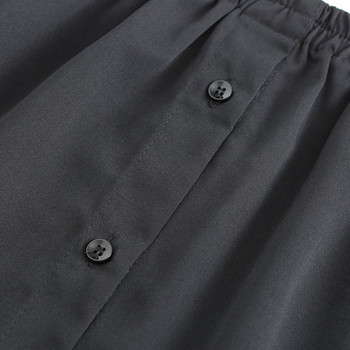 Sieviešu viltus krekls Neregulāri svārki Blūze Astes apakšmala Kokvilnas noņemami apakšsvārki