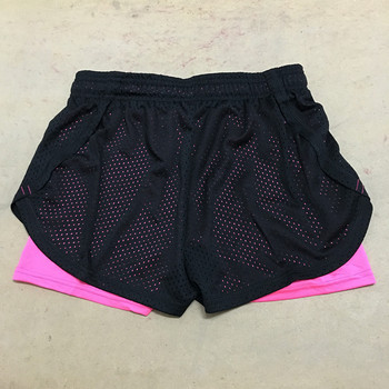 10 цвята Двуслойни дамски къси панталони Yoga Summer Beach Skinny Short Бързо съхнещи Running Short Fitness Jogging P088