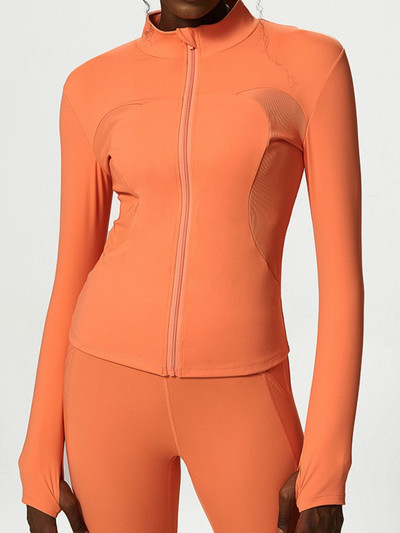 Hoip Jeeky rudens žiemos nauji jogos drabužiai sportiniai drabužiai moterims, užtrauktukai, fitneso drabužiai ilgomis rankovėmis jogos striukė bėgimo striukė Taip