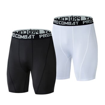 Ανδρικά σορτς Bodybuilding Fitness Workout Inseam Gym Knickers Ανδρικό Μύες Alive Ελαστικό κολάν συμπίεσης Skinny Leggins Hombre