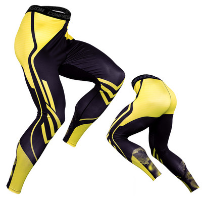 Αθλητισμός Μακρύ παντελόνι για τρέξιμο για άντρες Γρήγορη ξήρανση συμπίεσης Fitness Ελαστική σφιχτή εφαρμογή Προπόνηση Φούτερ Αντρικό κολάν γυμναστικής για μπάσκετ