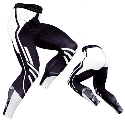 Αθλητισμός Μακρύ παντελόνι για τρέξιμο για άντρες Γρήγορη ξήρανση συμπίεσης Fitness Ελαστική σφιχτή εφαρμογή Προπόνηση Φούτερ Αντρικό κολάν γυμναστικής για μπάσκετ