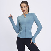 Tinklelis raudonas su ta pačia sportine striuke moteriška seksuali greitai džiūstanti greitai džiūstanti fitneso užtrauktukas kardiganas sportinė striukė treniruoklių salė