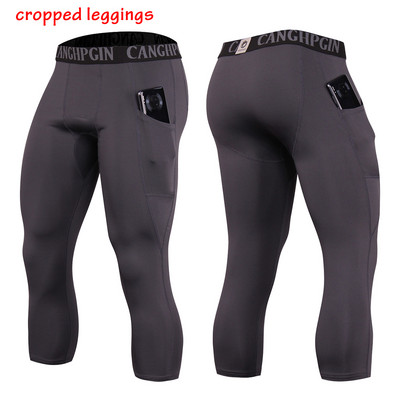 Gimnastikos kompresinės pėdkelnės Vyriškos kūno rengybos tamprios kišeninės Crossfit sportinės antblauzdžiai bėgimo greitai džiūstančios Rashguard treniruočių kelnės Treniruotės