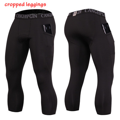 Gimnastikos kompresinės pėdkelnės Vyriškos kūno rengybos tamprios kišeninės Crossfit sportinės antblauzdžiai bėgimo greitai džiūstančios Rashguard treniruočių kelnės Treniruotės