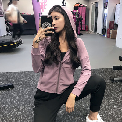 2021 m. sportinės bėgimo striukės, moteriškos užtrauktuku, treniruoklių salė, joga viršutiniai drabužiai su gobtuvu, kūno rengybos treniruotė, bėgiojimas, sportinė apranga, viršutinis sluoksnis