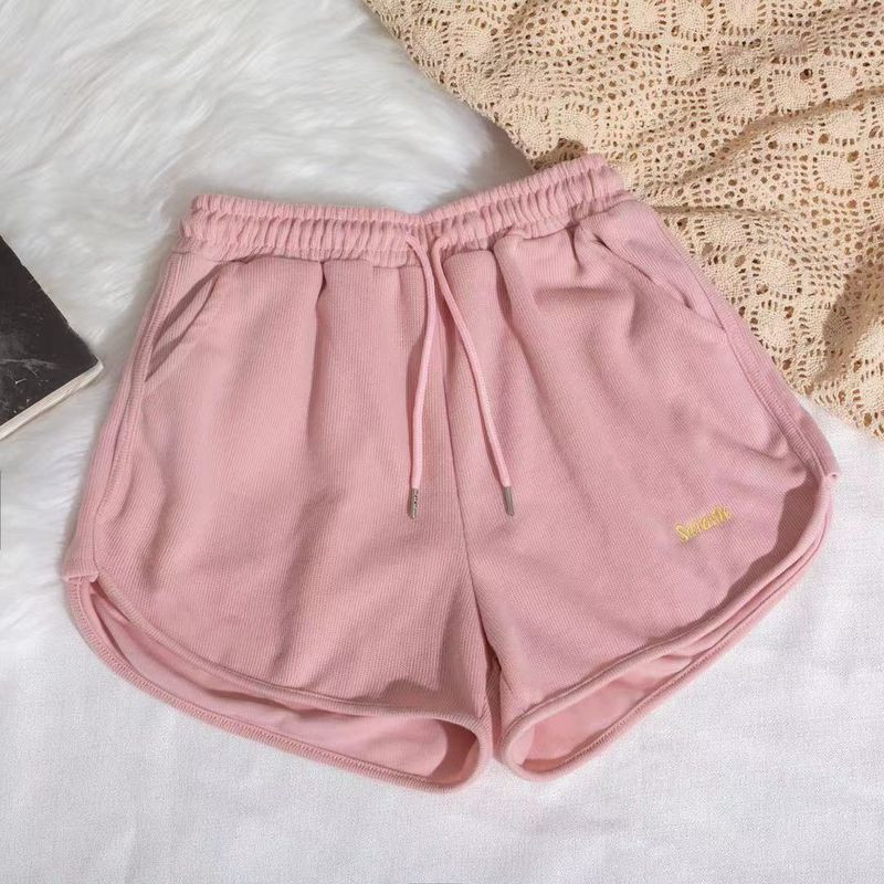 Καλοκαιρινά αθλητικά σορτς 2021 Γυναικεία καθημερινά, φαρδιά πόδια ψηλόμεσο, χαλαρό γυμναστήριο για κορίτσια για υπαίθριο σπίτι Παντελόνι τριών τετάρτων