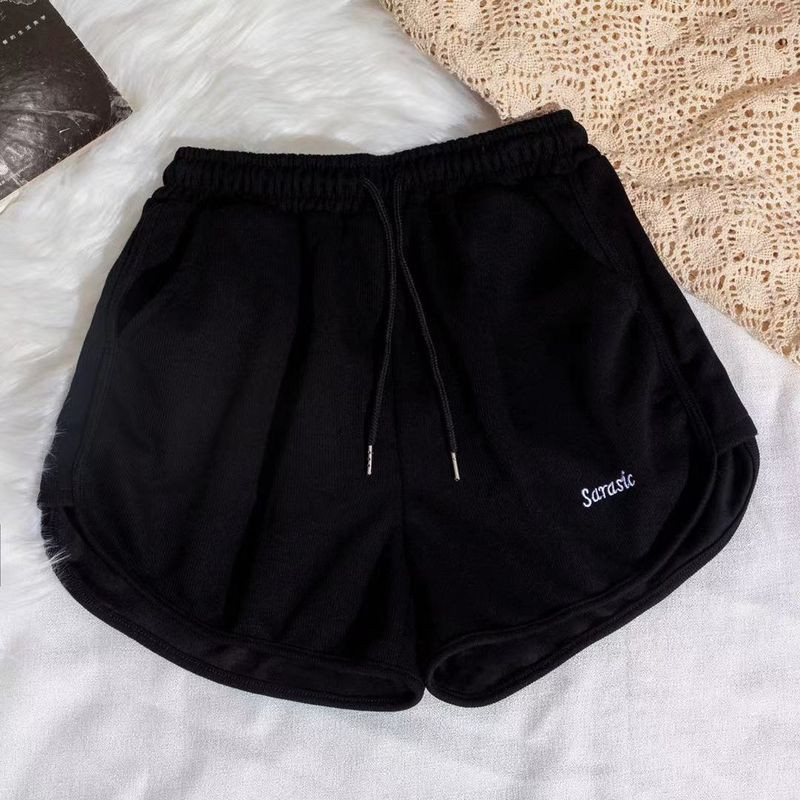 Καλοκαιρινά αθλητικά σορτς 2021 Γυναικεία καθημερινά, φαρδιά πόδια ψηλόμεσο, χαλαρό γυμναστήριο για κορίτσια για υπαίθριο σπίτι Παντελόνι τριών τετάρτων