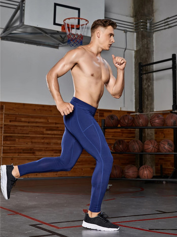 НОВО Compressie Broek Gym Leggings Mannen Running Sport Sneldrogende Broek Fitness Training Broek Mannelijke Workout