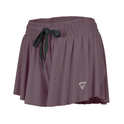 Летни шорти за бягане Дамски къси панталони 2 в 1 Marathon Quick Dry Shorts Gym Свободни спортни шорти Дишащи шорти за йога Тенис шорти Пола