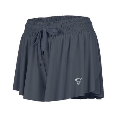 Летни шорти за бягане Дамски къси панталони 2 в 1 Marathon Quick Dry Shorts Gym Свободни спортни шорти Дишащи шорти за йога Тенис шорти Пола