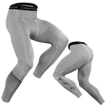 Мъжки компресионни панталони Чорапогащи за бягане във фитнес зала Мъжки фитнес тренировъчни спортни клинове Панталони за джогинг в залата Мъжки спортни облекла Клинове за мъже