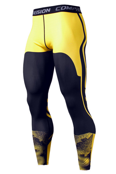 Vyriškos kompresinės kelnės Greitai išdžiūva sportinė apranga bėgimo pėdkelnės Vyriški antblauzdžiai Fitneso treniruotės Seksualūs sportiniai treniruoklių antblauzdžiai